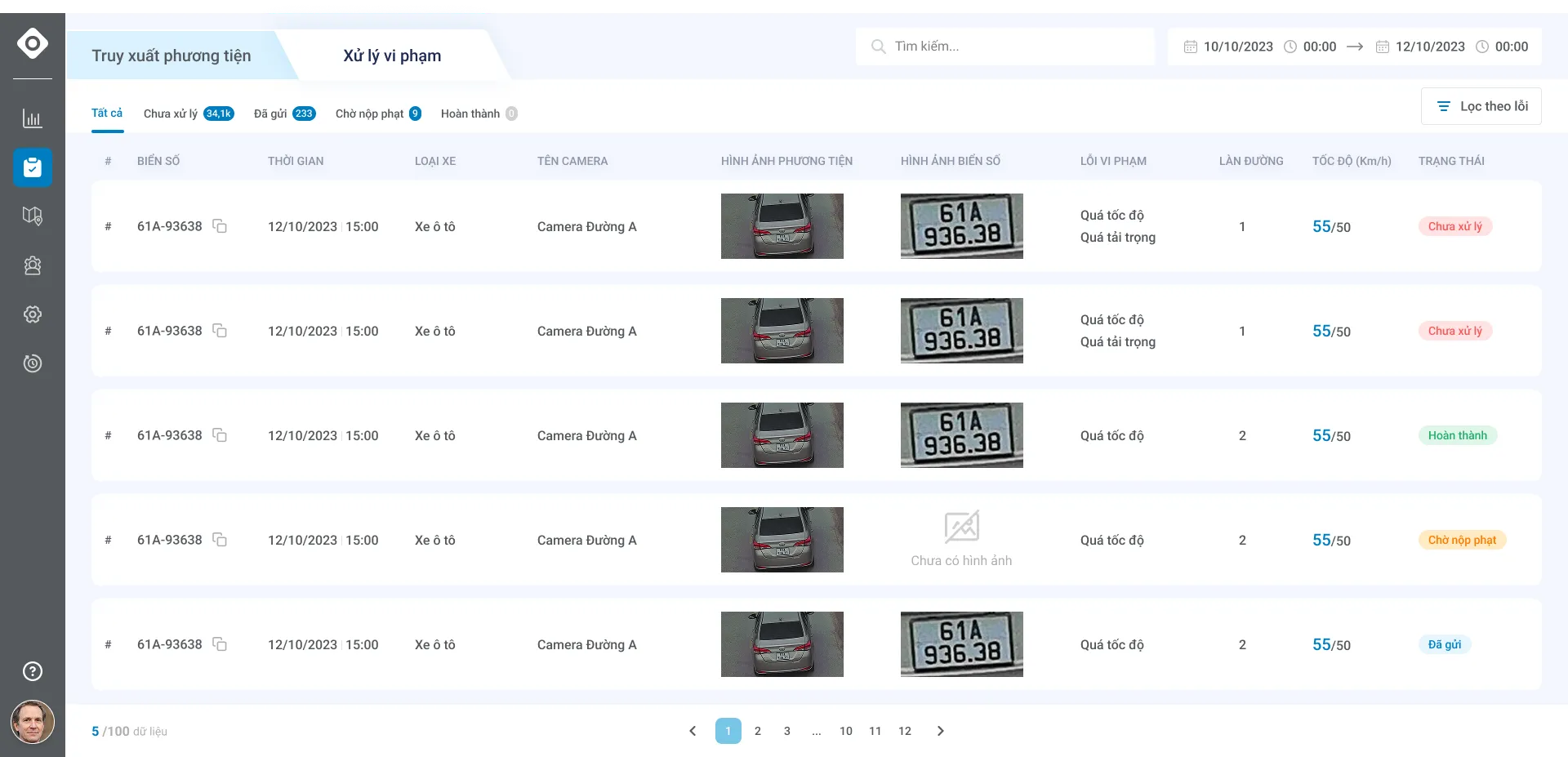 Hệ thống Quản lý Vi phạm Giao thông project preview